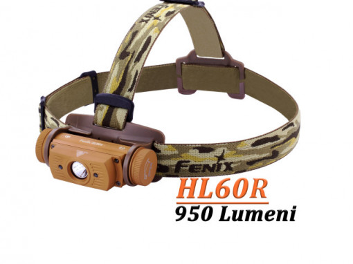 Lanterna frontala Fenix HL60R Reincarcabila 950 lumeni 116 metri