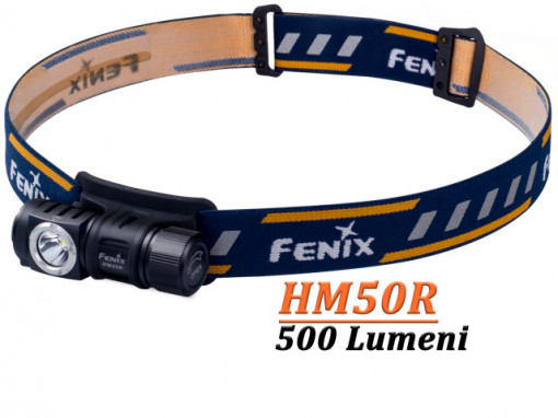 Lanterna frontala Fenix HM50R Reincarcabila 500lumeni 80 metri