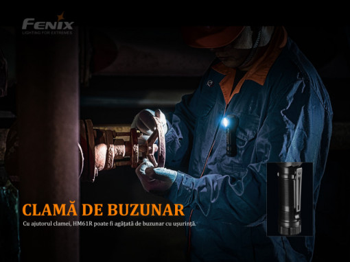 Lanterna frontala Fenix HM61R Reincarcabila 1200lumeni 145 metri 4