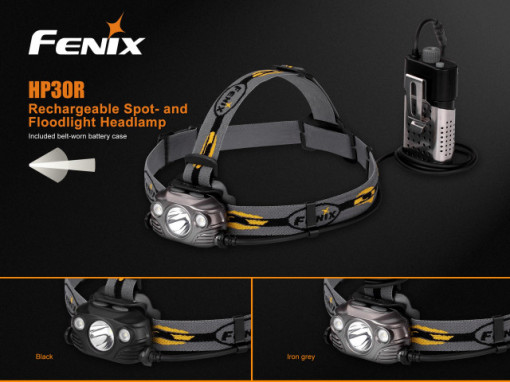 Lanterna frontala Fenix HP30R Reincarcabila 1750 lumeni 202 metri 2