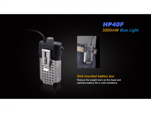 Lanterna frontala Fenix HP40F Pescuit 450 lumeni 110 metri 4
