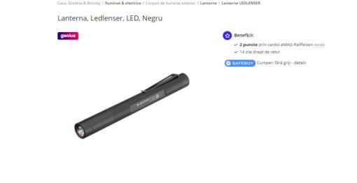 Lanterna Led Lenser P4R Core 200LM/LI-ION +CABLU USB - A8.Z502177 2