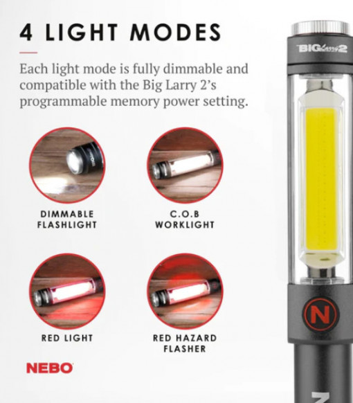 Lanterna Nebo Big Larry 2, 500 lumeni, 31m - NEB-6737-G 3
