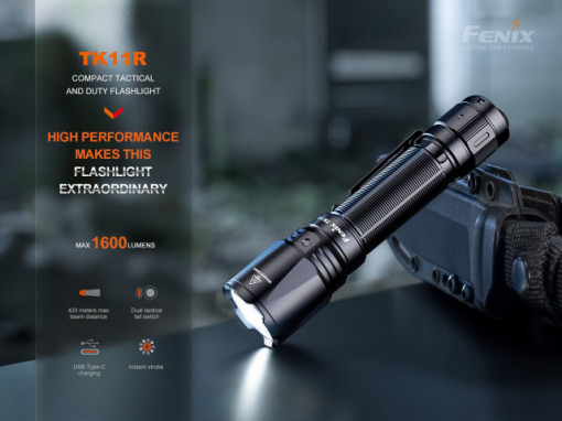 Lanternă tactică 1600 Lumeni 420 Metri Fenix TK11R - ADV-497-001 - Img 6