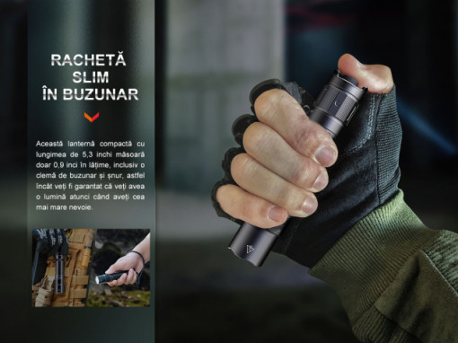 Lanternă tactică reîncărcabilă 1700 Lumeni 353 Metri Fenix PD35R - ADV-478-001 - Img 6