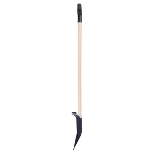 Lopata pentru zapada plastic cu buza aluminiu, coada lemn, 370X300X1200 MM - Img 2