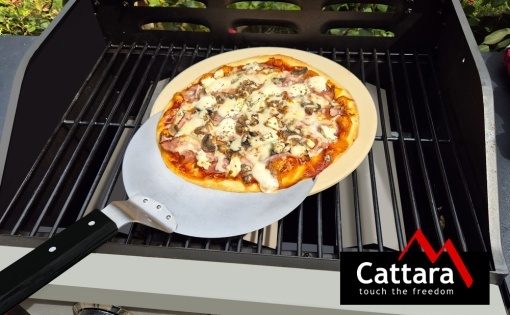 Paleta pentru pizza din inox SS430, Cattara, pliabila, 25cm, grosime 0.7mm - TT14090 - Img 4