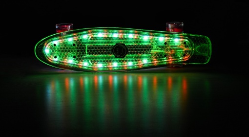 Penny board Mad Cruiser Full LED ABEC 7-verde - Img 6