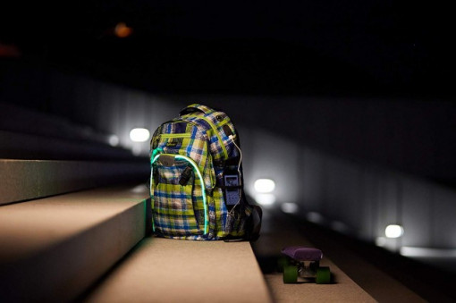 Rucsac Wheel Bee Generation Z albastru/verde/alb cu LED - 950020 5