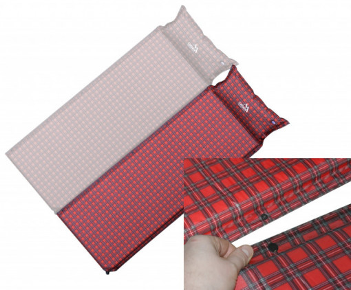 Saltea autogonflabila cu perna 190x60x3,8 cm Kilt Cattara - TT13329 - Img 7