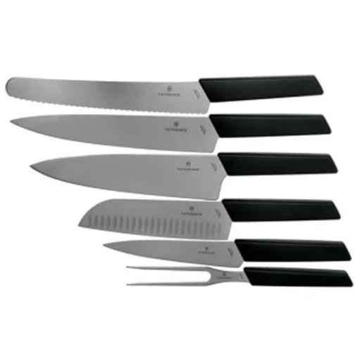 Set 6 Cutite Victorinox Swiss Modern Block + Suport Lemn, Negru - 6.7186.63 - Img 2