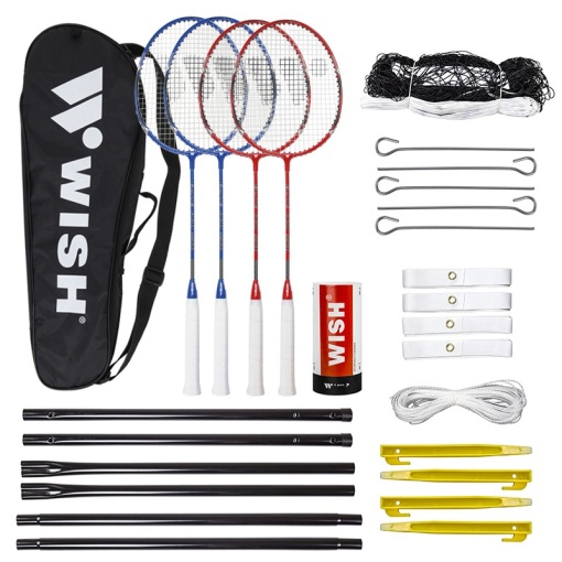 Set Complet Badminton Wish Alumtec 5566 Albastru/Rosu - Img 6