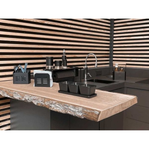 Suport pentru servetele 15 x 12,5 x 4 cm Baco Wenko Black Outdoor Kitchen - 55025100 - Img 12