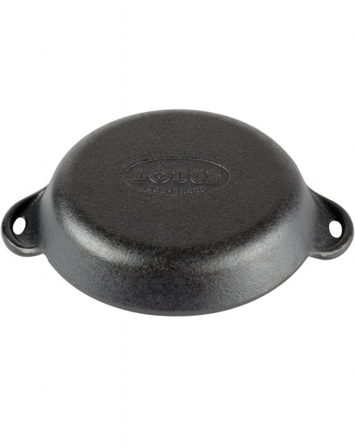 Tava mica rotunda pentru servire din fonta tratata termic 16 cm 0,41 litri Lodge L-HMSRD - Img 2