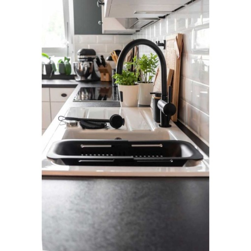 Tava reglabila pentru chiuveta Sivo Wenko Black Outdoor Kitchen 36,5/50 x 20 x 7 cm negru - 55012100 - Img 16