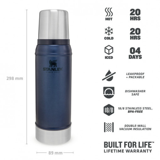 Termos Stanley The Legendary Classic Bottle Small Nightfall 0.75L- 10-01612-041 3
