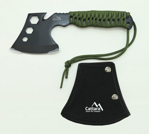 Topor multifunctional Cattara Viking 24cm, chei, paracord, teaca - TT13266 - Img 5