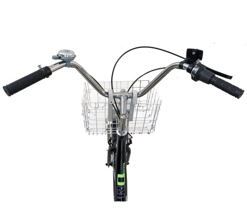 Tricicletă 24" pentru adulți BR CYCLES Pro2008-VB, cadru oțel 16", 7 viteze, frâne V-Brake/tambur, verde kaki - Img 14