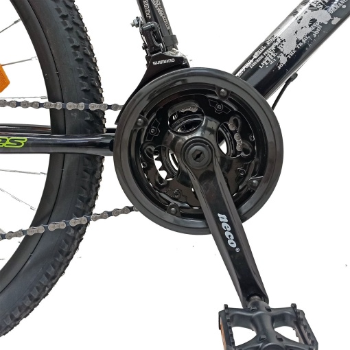 Bicicleta BR TARGET Carrier 29", 21 viteze, frane pe disc, cadru otel 17", manete secventiale, negru/argintiu - Img 8