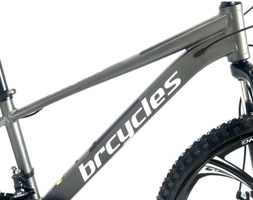 Bicicleta BR Tornado ProMG 26", jante MAGNEZIU, 21 viteze, frane pe disc, cadru din aluminiu 13.5", manete secventiale, gri - Img 4