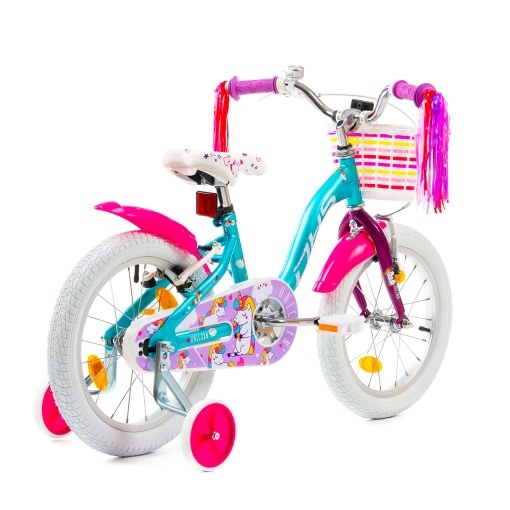 Bicicleta Copii DHS Unicorn - 16 Inch, Albastru - Img 2