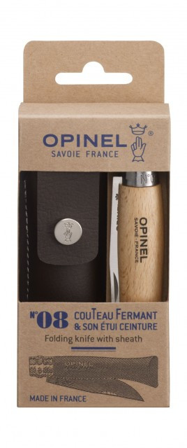 Briceag Opinel N°08 Inox + Teaca, 8.5cm - 001089 - Img 2