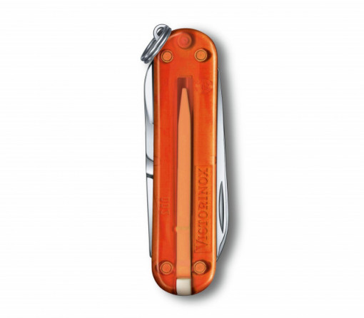 Briceag Victorinox SD Classic Transparent, Fire Opal - 0.6223.T82G 2 3