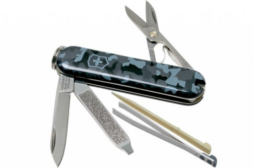 Briceag Victorinox Classic SD, Navy camo - 0.6223.942 ustensile