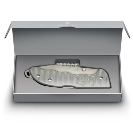 Briceag Victorinox Evoke Alox One Hand,136 mm, Silver 0.9415.D26 - Img 5
