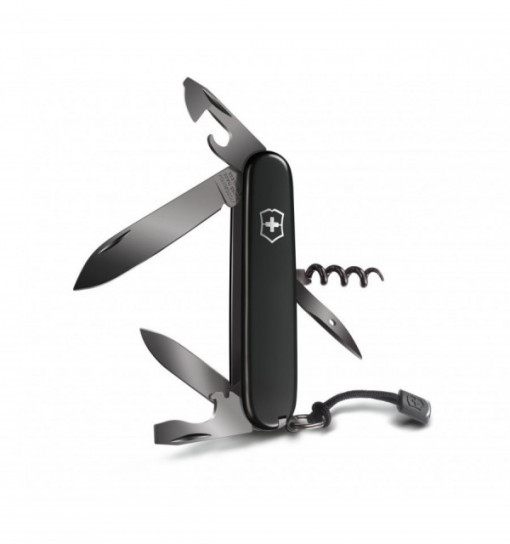 Briceag Victorinox Spartan PS Black, negru - 1.3603.3P pe lung