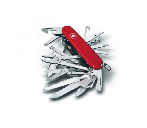 Briceag Victorinox SwissChamp, rosu - 1.6795 unelte stanga