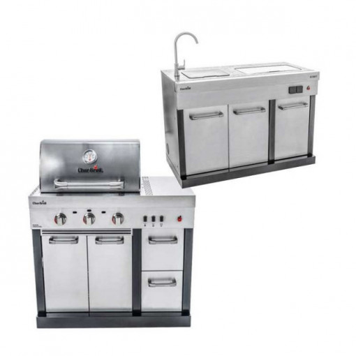 Bucatarie exterioara modulara Char-Broil Ultimate Entertainment gratar + chiuveta 140906-140905 7