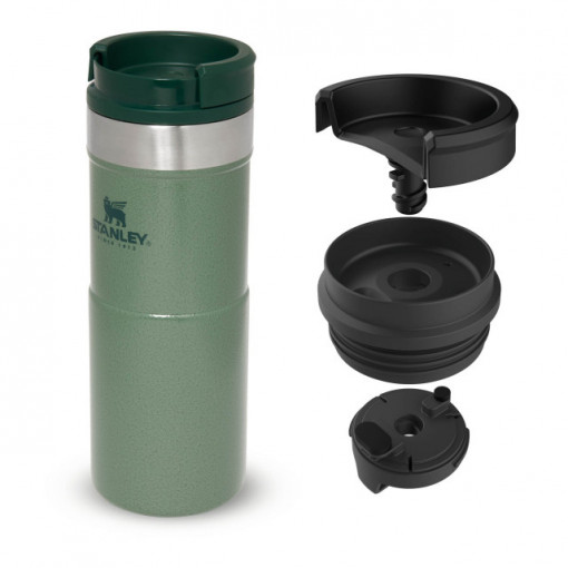 Cana Termoizolanta Stanley The NeverLeak™ Travel Mug Hammertone Green 0.35L - 10-09855-006 4