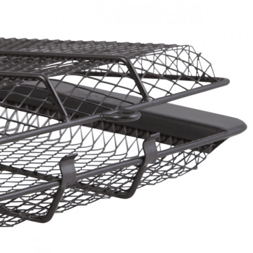 Cos de legume pentru gratar Char-Broil non stick - 140541 margine