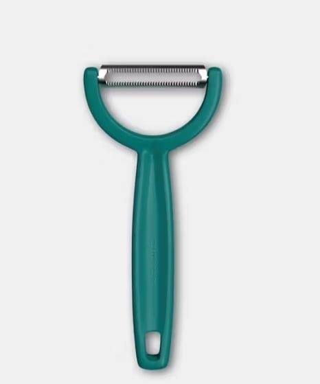 Curatator Victorinox Ypso Peeler, lama dubla zimtata, Green - 6.0963.4 - Img 2