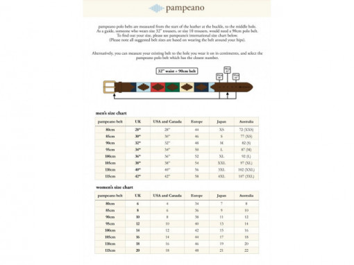 Curea din piele Pampeano Navy 100 cm chart