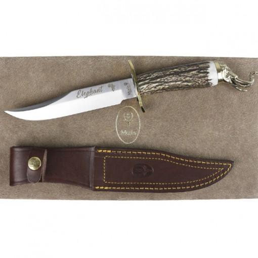 Cutit Muela Elephant 16BF, lama 16cm - Cutit Colectie Big Five Africa cu teaca