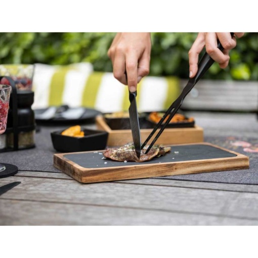 Cutit Santoku Ace 17,5 cm Wenko Black Outdoor Kitchen - 55056100 - Img 3