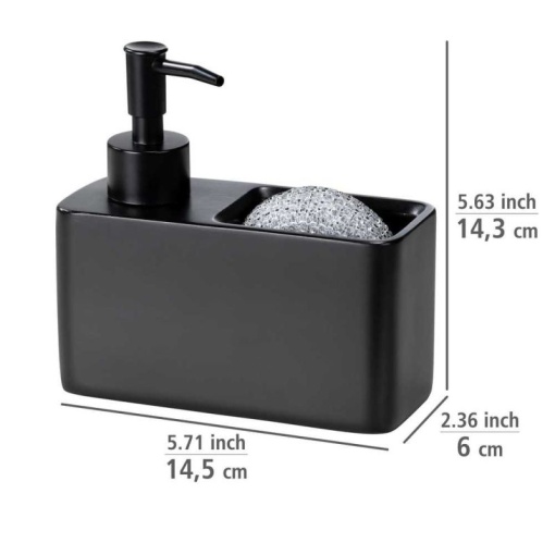 Dispenser sapun lichid de vase Resa Wenko Black Outdoor Kitchen - 55076100 - Img 3
