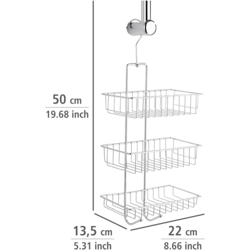 Etajera de dus cu 3 niveluri Wenko Nivala - 15888100 - Img 2