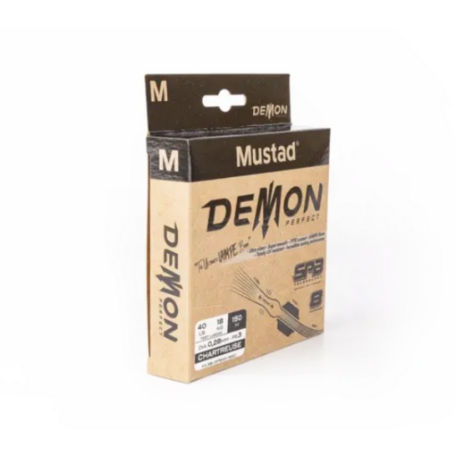 Fir Textil Mustad Demon 8 Braid Chartreuse 150m - Img 4