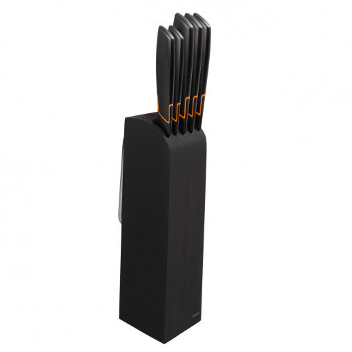 FISKARS Set 5 cutite + suport Fiskars Edge, otel inoxidabil, negru - 1003099 - Img 4