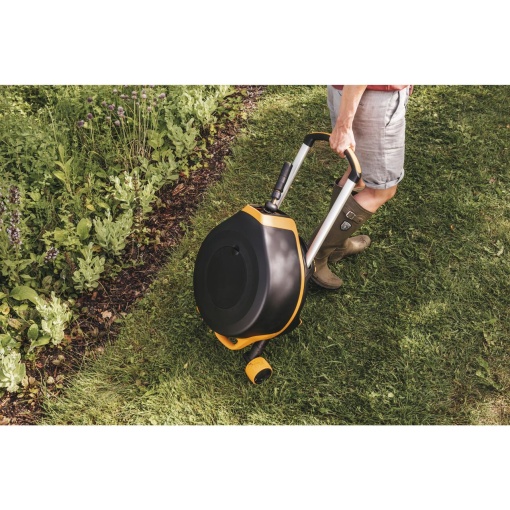 FISKARS Set tambur automatic XL cu roti, 27m Q3, X-series - 1067548 - Img 4