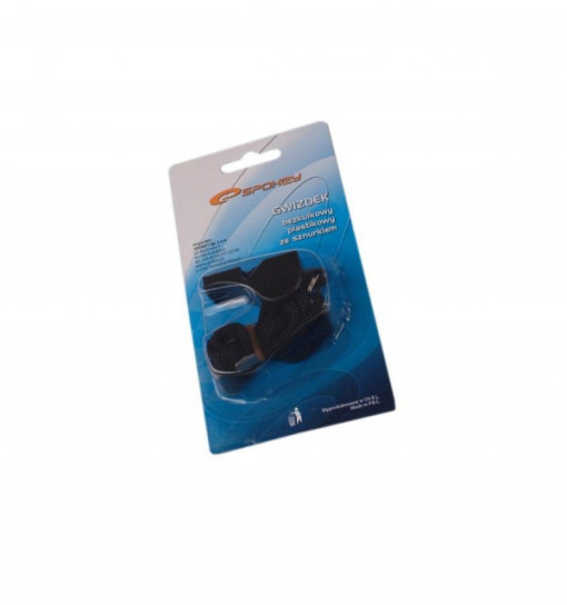 Fluier cu snur detasabil Spokey Mayday, negru - 83603 3