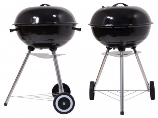 Gratar pe carbuni Cattara Bari, mobil, 46cm, capac - TT13027 - Img 4