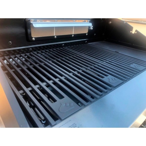 Gratar pe gaz cu 6 arzatoare (5 inox si 1 infrarosu), incastrabil, grile si plita fonta, Grandhall Grandpro Maxim G5 - K05000387A - Img 10