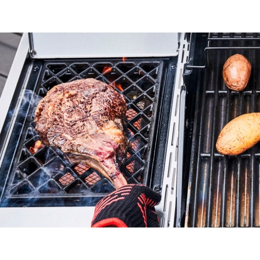 Gratar pe gaz din inox Char-Broil Advantage PRO S3 cu 3 arzatoare si sear burner, grile din fonta, TRU-Infrared - 140976 - Img 9