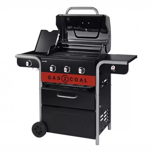 Gratar pe gaz si carbuni hibrid Char-Broil Gas2Coal 2.0 330 cu 3 arzatoare - 140925 4