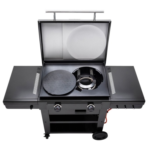 Gratar pe gaz tip plancha, grill si cuptor de pizza cu 2 arzatoare Char-Broil Versa-Tile Griddle - 140241 - Img 3