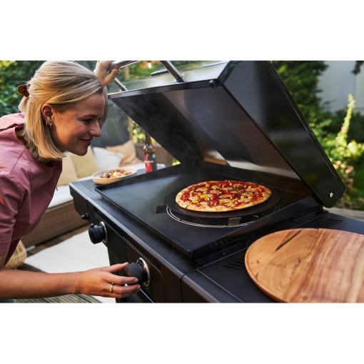 Gratar pe gaz tip plancha, grill si cuptor de pizza cu 2 arzatoare Char-Broil Versa-Tile Griddle - 140241 - Img 13